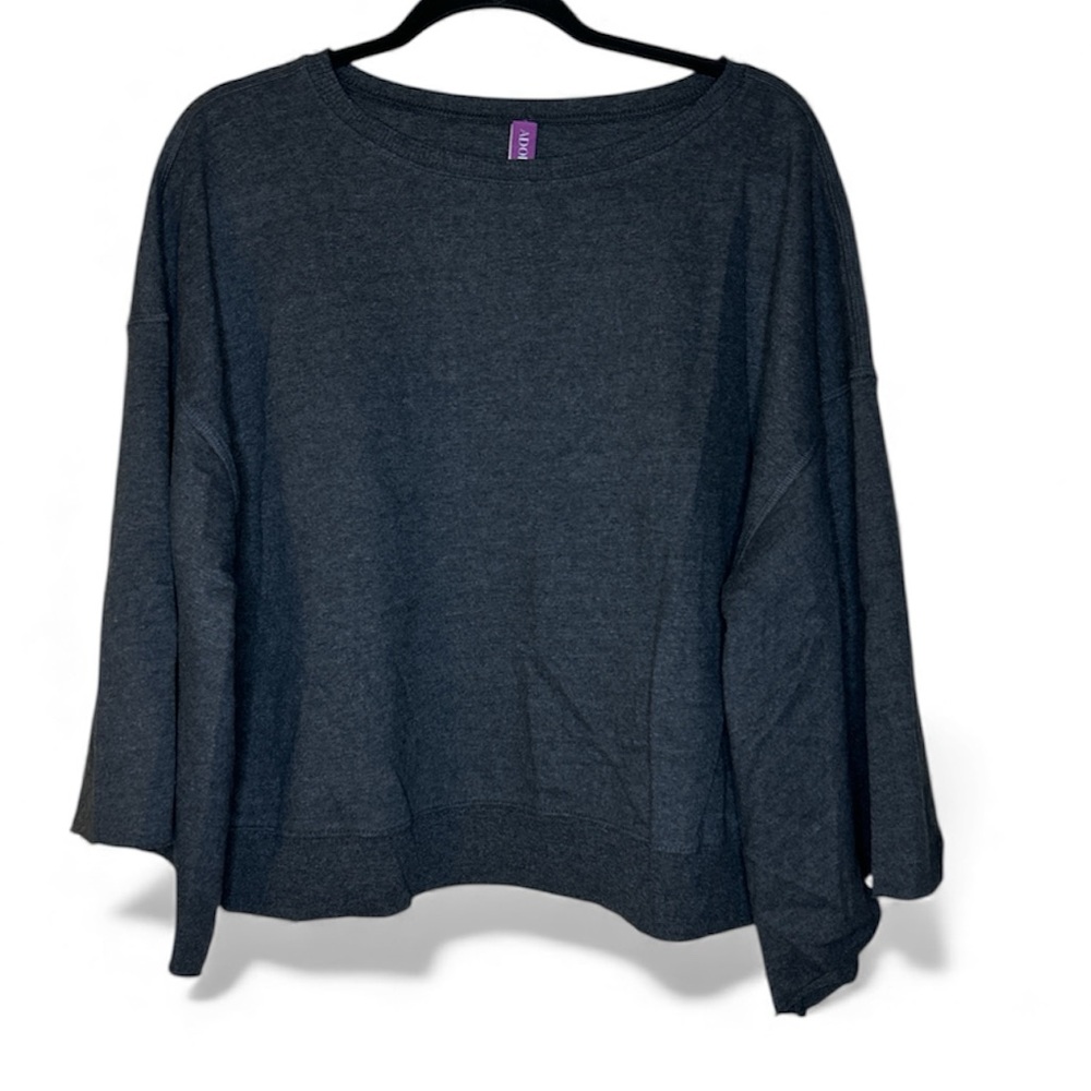 Adore Me Grey Batwing Crewneck Sweatshirt